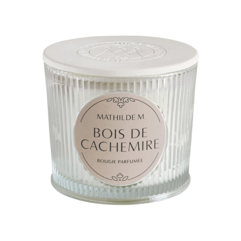 Bougie Mathilde M Cachemire en boîte – Parfum doux et élégant